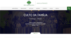 Desktop Screenshot of familiaanaliafranco.org.br